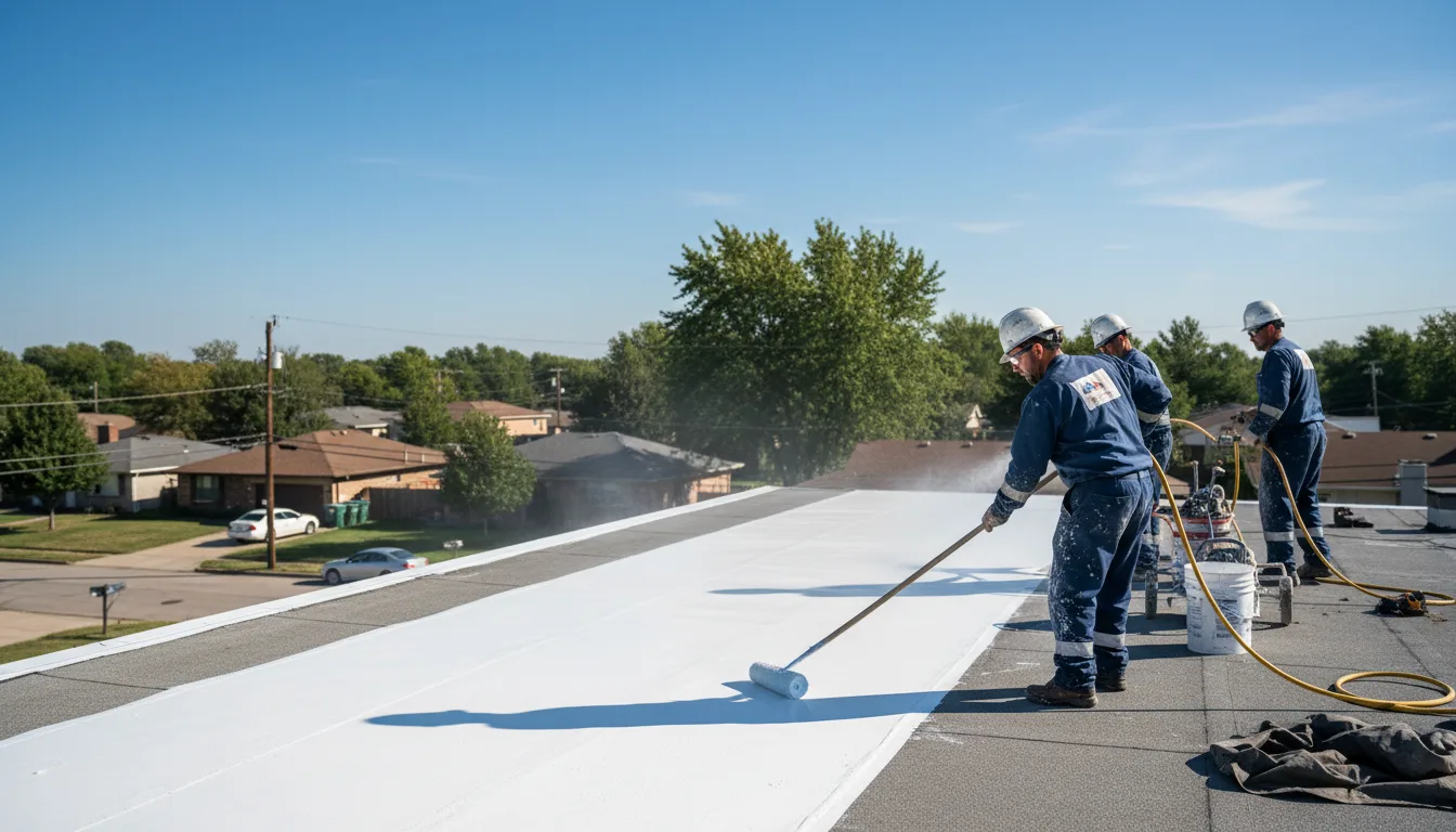 Commercial roof coating in Lula, MS near me